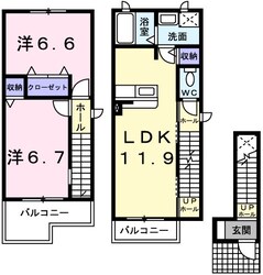 メゾン　ド　リジェールNの物件間取画像